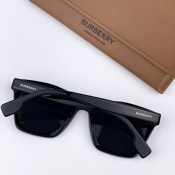 NEW Burberry BE4348 Cooper 300187 Black Dark Grey Square Unisex Sunglasses - Picture 2 of 11